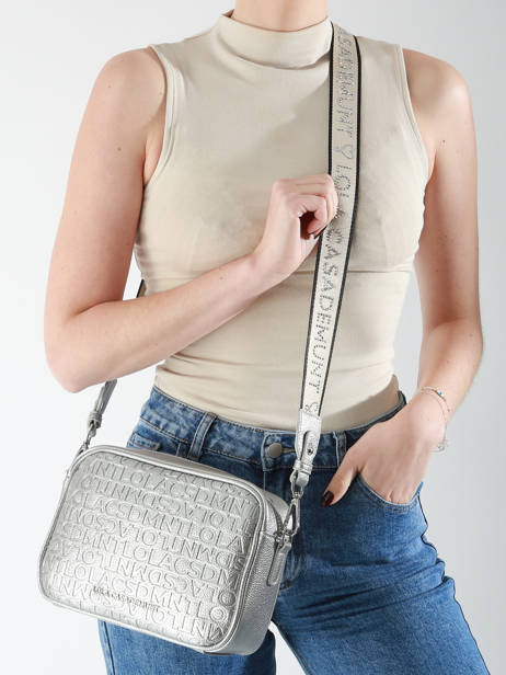 Cross Body Tas Logo Lola casademunt Zilver logo 66 ander zicht 1